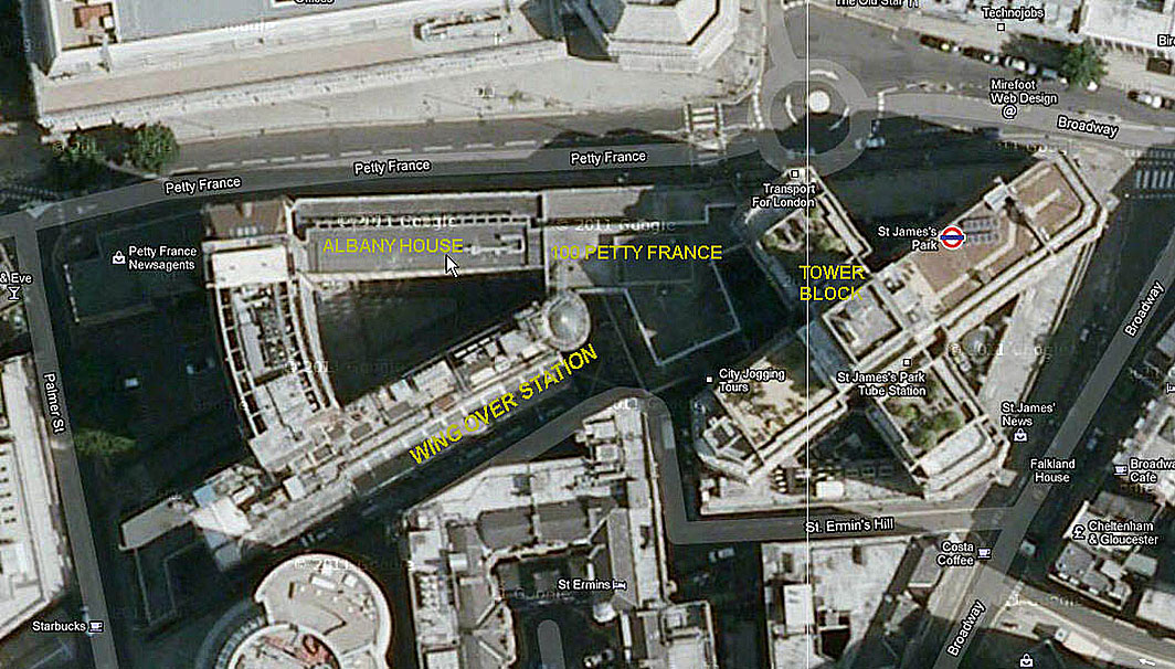 Aerial view of site