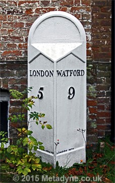 Milestone near Barnes