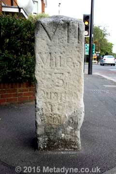 Milestone near Barnes