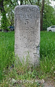 Milestone near Clapham