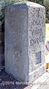 Milestone near Tolworth